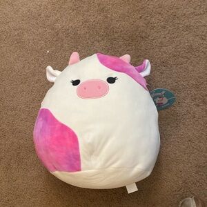 14” pink cow squishmallow
